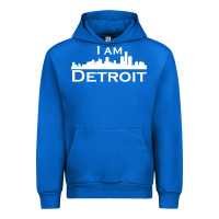 Cobalt I Am Detroit Urban Hoodie - linhVisuals