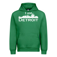 Emerald I Am Detroit Urban Hoodie - linhVisuals