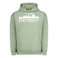 Pigment Oil Green I Am Detroit Urban Hoodie - linhVisuals