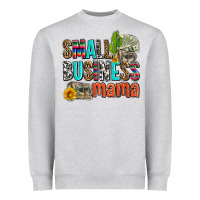 Heather Grey small business mama Heavyweight Sweatshirt - AdoDesignShop