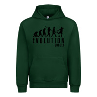 Forest Green soccer evolution Urban Hoodie - linhVisuals