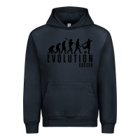 Navy soccer evolution Urban Hoodie - linhVisuals