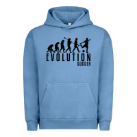 Pigment Pebble Blue soccer evolution Urban Hoodie - linhVisuals
