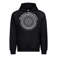 Black BBS Wheel Urban Hoodie - linhVisuals