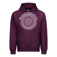 Mauve Wine BBS Wheel Urban Hoodie - linhVisuals