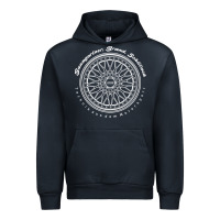 Navy BBS Wheel Urban Hoodie - linhVisuals