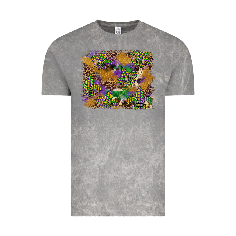 Mardi Gras Plaid Purple Glitter Background Vintage Tee by FaDigitalArtStudio | Teevron