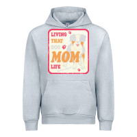 Heather Grey australian shepherd mom t  shirt living that dog mom life australian s Urban Hoodie - linhVisuals