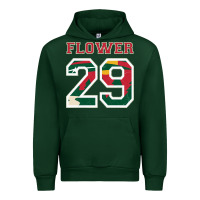 Forest Green flower 29 wild goalie fleury minnesota pro ice hockey design Urban Hoodie - linhVisuals