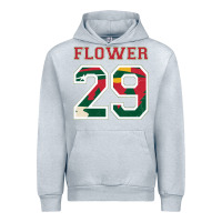 Heather Grey flower 29 wild goalie fleury minnesota pro ice hockey design Urban Hoodie - linhVisuals