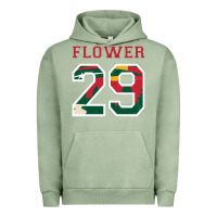 Pigment Oil Green flower 29 wild goalie fleury minnesota pro ice hockey design Urban Hoodie - linhVisuals