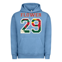 Pigment Pebble Blue flower 29 wild goalie fleury minnesota pro ice hockey design Urban Hoodie - linhVisuals