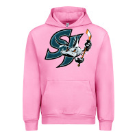Fuchsia Pink the barracuda san jose Urban Hoodie - linhVisuals