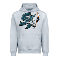 Heather Grey the barracuda san jose Urban Hoodie - linhVisuals
