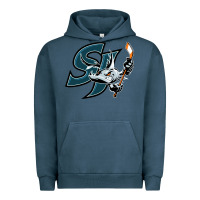 Pigment Midnight Navy the barracuda san jose Urban Hoodie - linhVisuals