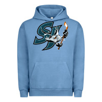 Pigment Pebble Blue the barracuda san jose Urban Hoodie - linhVisuals