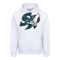 White the barracuda san jose Urban Hoodie - linhVisuals