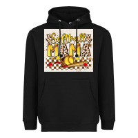 Black softball mom Heavyweight Hoodie - JahusDesignShop
