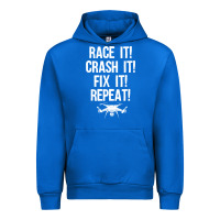 Cobalt funny drone racing design men women drone pilot rc racers Urban Hoodie - linhVisuals