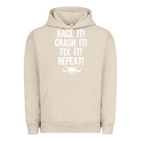 Pigment French Oak funny drone racing design men women drone pilot rc racers Urban Hoodie - linhVisuals