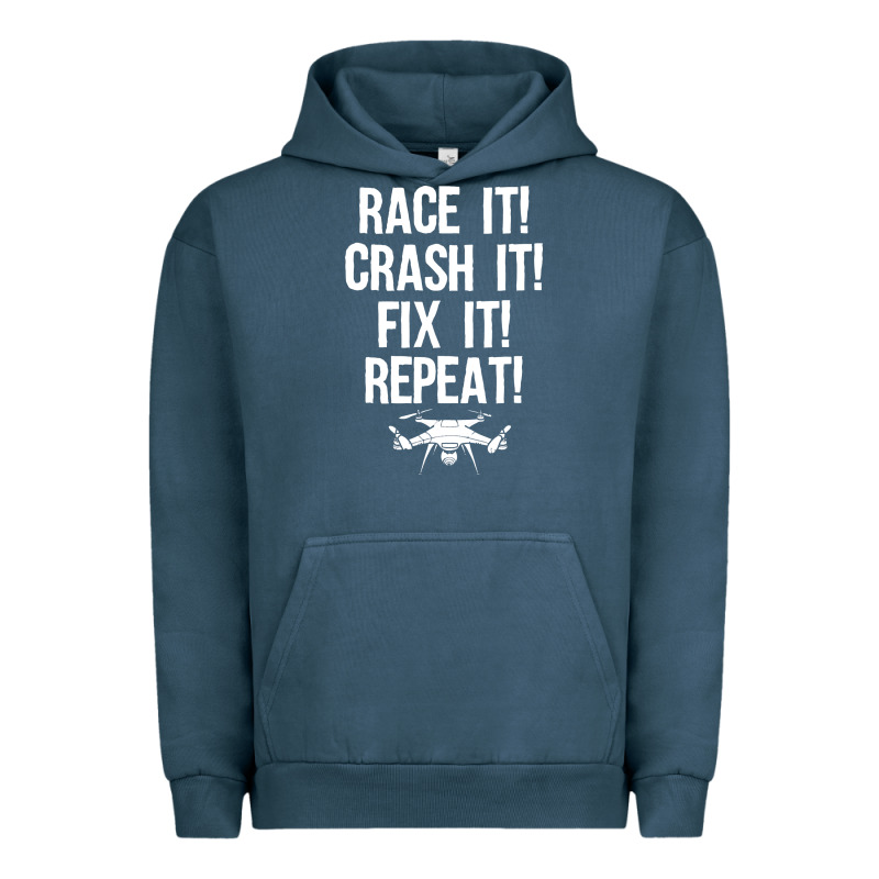 Funny Drone Racing Design Men Women Drone Pilot Rc Racers Urban Hoodie by linhVisuals | Teevron