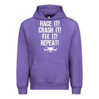 Tulip funny drone racing design men women drone pilot rc racers Urban Hoodie - linhVisuals