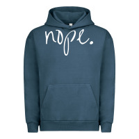 Pigment Midnight Navy funny nope Urban Hoodie - linhVisuals