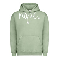 Pigment Oil Green funny nope Urban Hoodie - linhVisuals