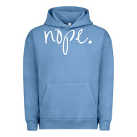 Pigment Pebble Blue funny nope Urban Hoodie - linhVisuals