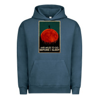 Pigment Midnight Navy hiking and miles to go before i sleep Urban Hoodie - linhVisuals