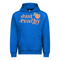 Cobalt just peachy retro 70s georgia peaches summer fruit Urban Hoodie - linhVisuals