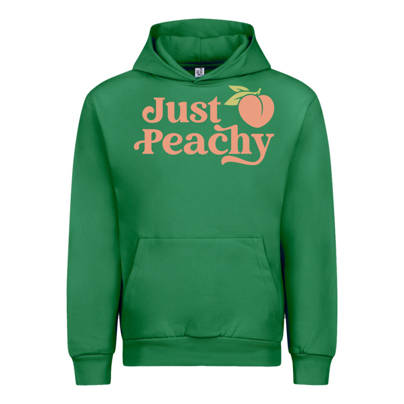 Just Peachy Retro 70s Georgia Peaches Summer Fruit Urban Hoodie by linhVisuals | Teevron
