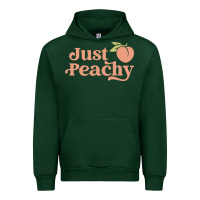 Forest Green just peachy retro 70s georgia peaches summer fruit Urban Hoodie - linhVisuals