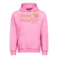 Fuchsia Pink just peachy retro 70s georgia peaches summer fruit Urban Hoodie - linhVisuals