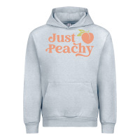 Heather Grey just peachy retro 70s georgia peaches summer fruit Urban Hoodie - linhVisuals