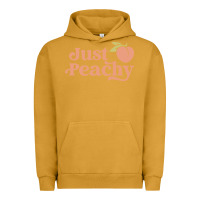 Pigment Peanut Butter just peachy retro 70s georgia peaches summer fruit Urban Hoodie - linhVisuals