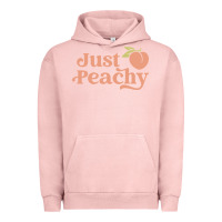 Pigment Salmon just peachy retro 70s georgia peaches summer fruit Urban Hoodie - linhVisuals
