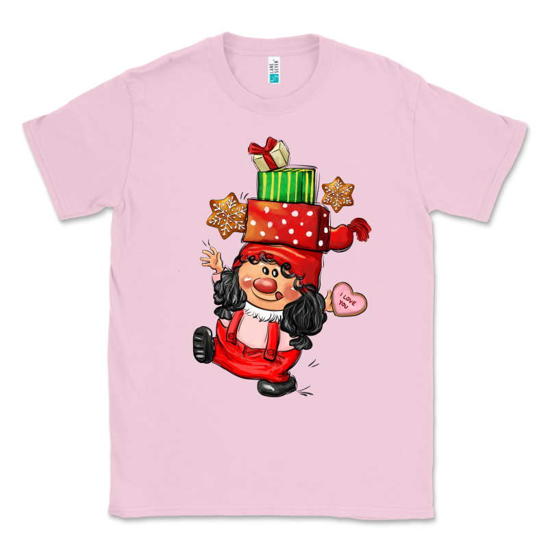 Cute Christmas Girl Gnome Classic Tee by CowGirlArtShop | Teevron