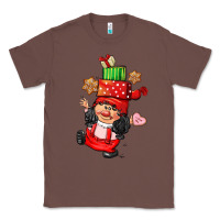 Chestnut cute christmas girl gnome Classic Tee - CowGirlArtShop