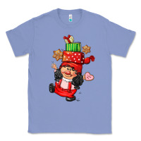 Colony Blue cute christmas girl gnome Classic Tee - CowGirlArtShop