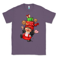Lavender cute christmas girl gnome Classic Tee - CowGirlArtShop