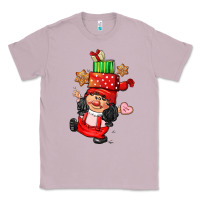 Lilac cute christmas girl gnome Classic Tee - CowGirlArtShop