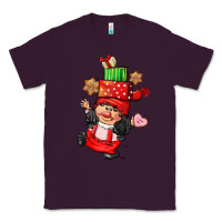 Plum cute christmas girl gnome Classic Tee - CowGirlArtShop