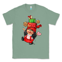 Sage cute christmas girl gnome Classic Tee - CowGirlArtShop