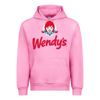Fuchsia Pink wendys restaurant Urban Hoodie - linhVisuals
