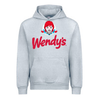 Heather Grey wendys restaurant Urban Hoodie - linhVisuals
