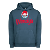 Pigment Midnight Navy wendys restaurant Urban Hoodie - linhVisuals