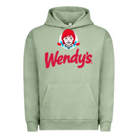 Pigment Oil Green wendys restaurant Urban Hoodie - linhVisuals