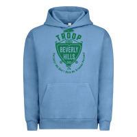 Pigment Pebble Blue troop beverly hills single color Urban Hoodie - linhVisuals