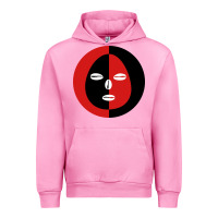 Fuchsia Pink eleggua 2 colors face Urban Hoodie - linhVisuals